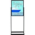 Marv-O-Lus Mfg Marvolus 22" x 28" Deluxe Poster Frame Bulletin Sign Stand, Black, Assembled 653-BLK